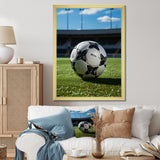 Soccer Ball Of Shadows I - Soccer Canvas Wall Art