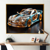 Sophisticated Stylish Glass Supercar I - Car Exotic Canvas Wall Art