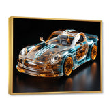 Sophisticated Stylish Glass Supercar I - Car Exotic Canvas Wall Art