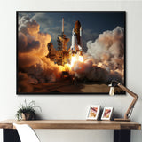 Space Shuttle Delicate Maneuvering - Space Shuttle Canvas Wall Art