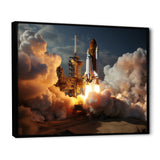 Space Shuttle Delicate Maneuvering - Space Shuttle Canvas Wall Art