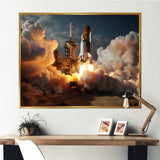Space Shuttle Delicate Maneuvering - Space Shuttle Canvas Wall Art