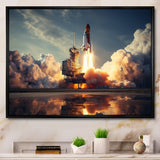 Space Shuttle Epic Launch I - Space Shuttle Canvas Wall Art