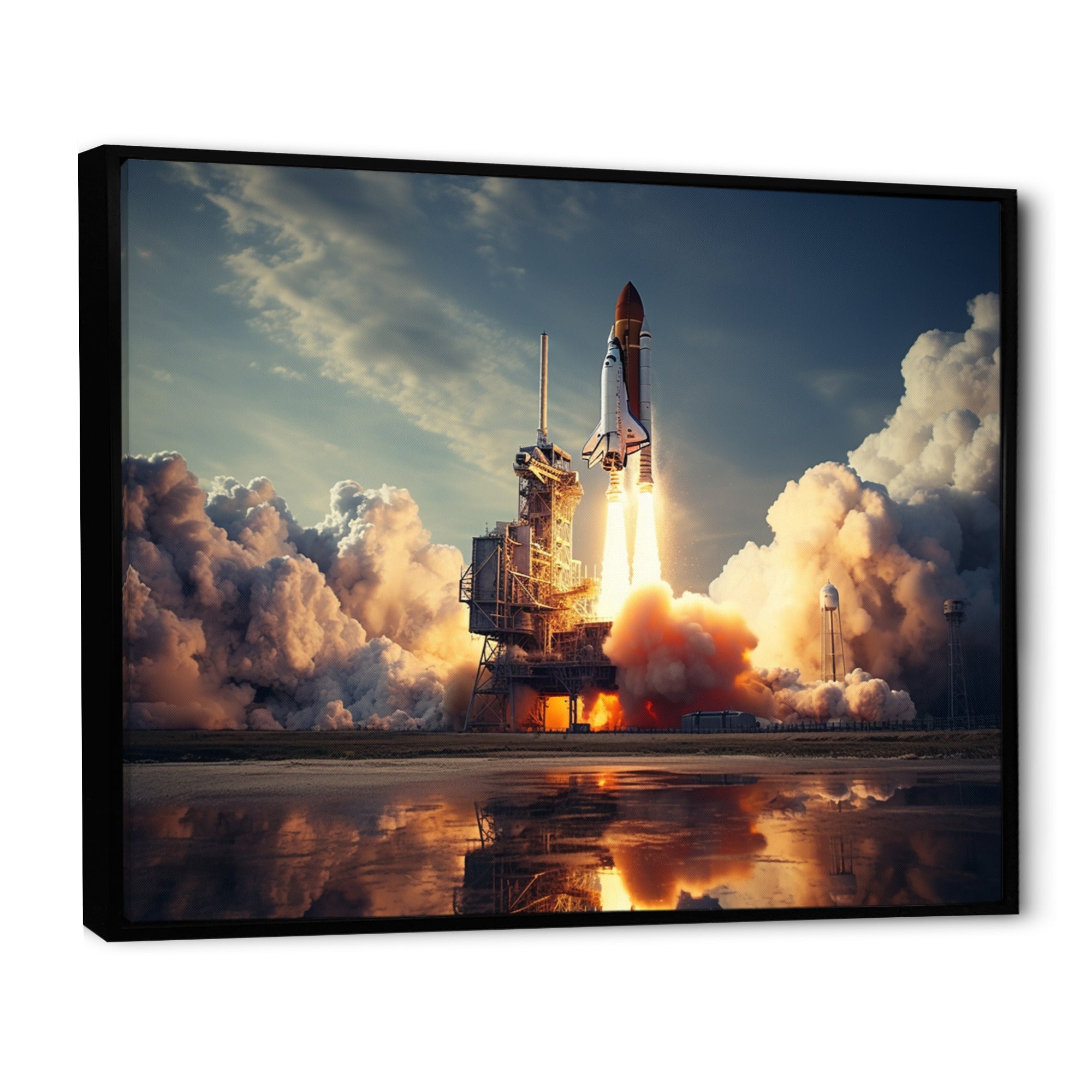 Space Shuttle Epic Launch I - Space Shuttle Canvas Wall Art