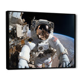 Space Astronauts Extravehicular Activities - Space Shuttle Canvas Wall Art