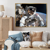 Space Astronauts Extravehicular Activities - Space Shuttle Canvas Wall Art
