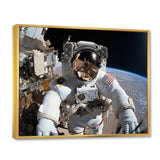 Space Astronauts Extravehicular Activities - Space Shuttle Canvas Wall Art