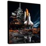 Space Shuttle Moonlit Rendezvous I - Space Shuttle Canvas Wall Art