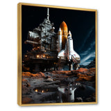 Space Shuttle Moonlit Rendezvous I - Space Shuttle Canvas Wall Art