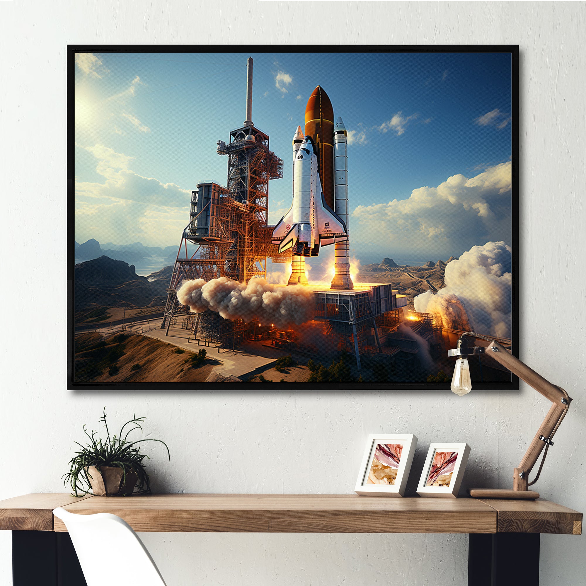 Space Shuttle Payload Deployment I - Space Shuttle Canvas Wall Art