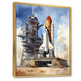 Space Shuttle Launch I - Space Shuttle Canvas Wall Art