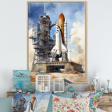 Space Shuttle Launch I - Space Shuttle Canvas Wall Art