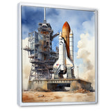 Space Shuttle Launch I - Space Shuttle Canvas Wall Art