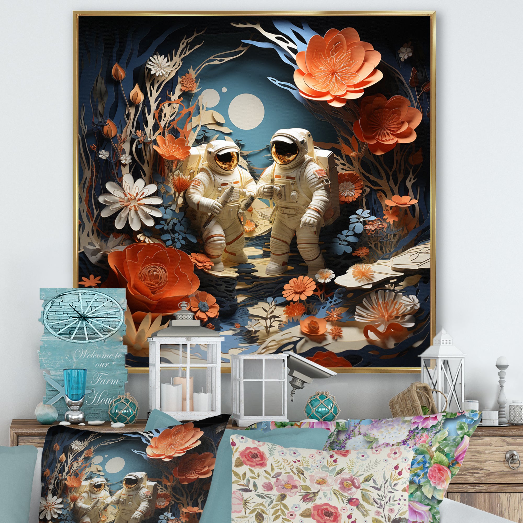 Space Shuttle Spacewalk Adventure I - Space Shuttle Canvas Wall Art