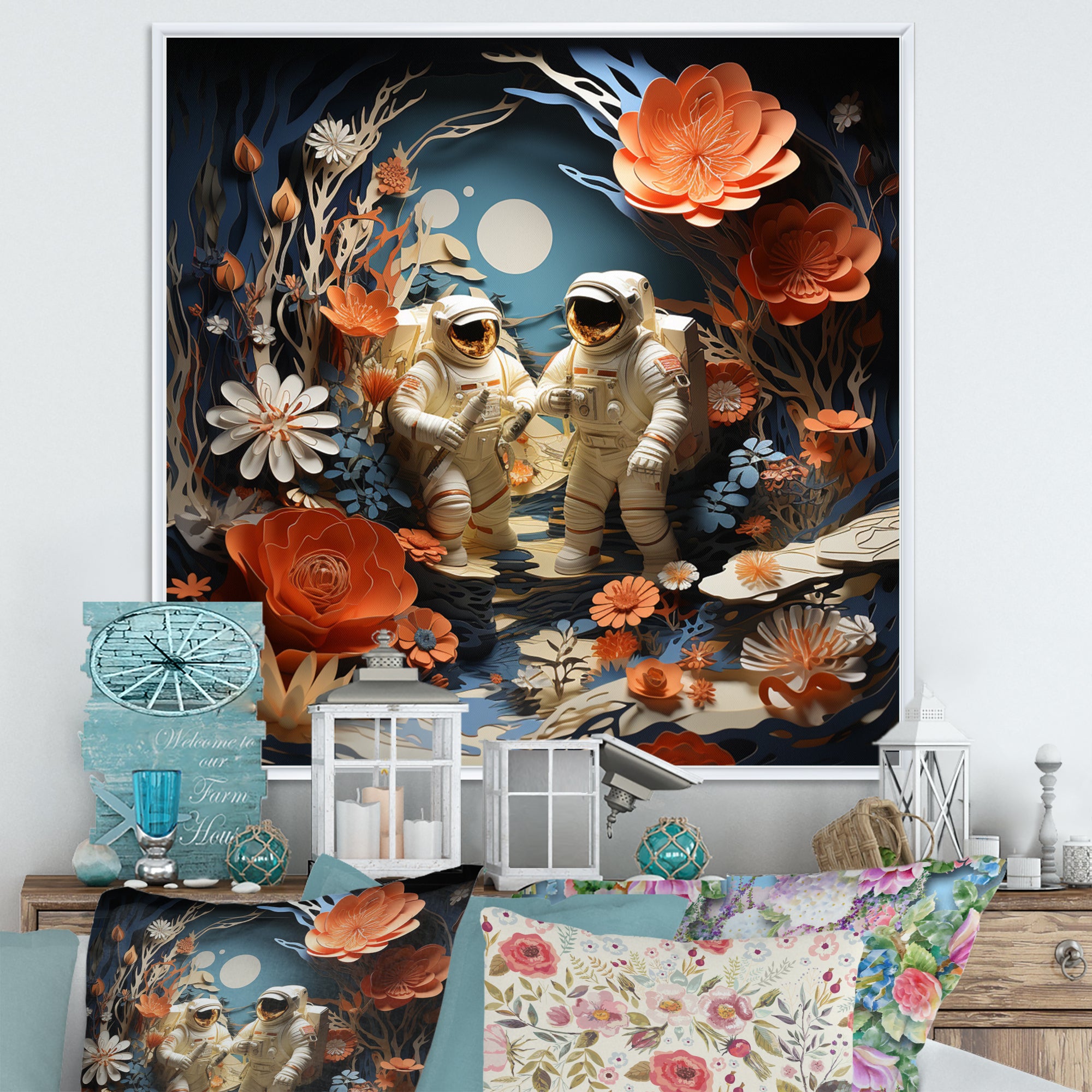 Space Shuttle Spacewalk Adventure I - Space Shuttle Canvas Wall Art