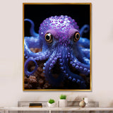 Purple Squid Enigmatic Cephalopod - Squid Wall Art Prints