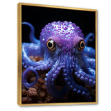 Purple Squid Enigmatic Cephalopod - Squid Wall Art Prints