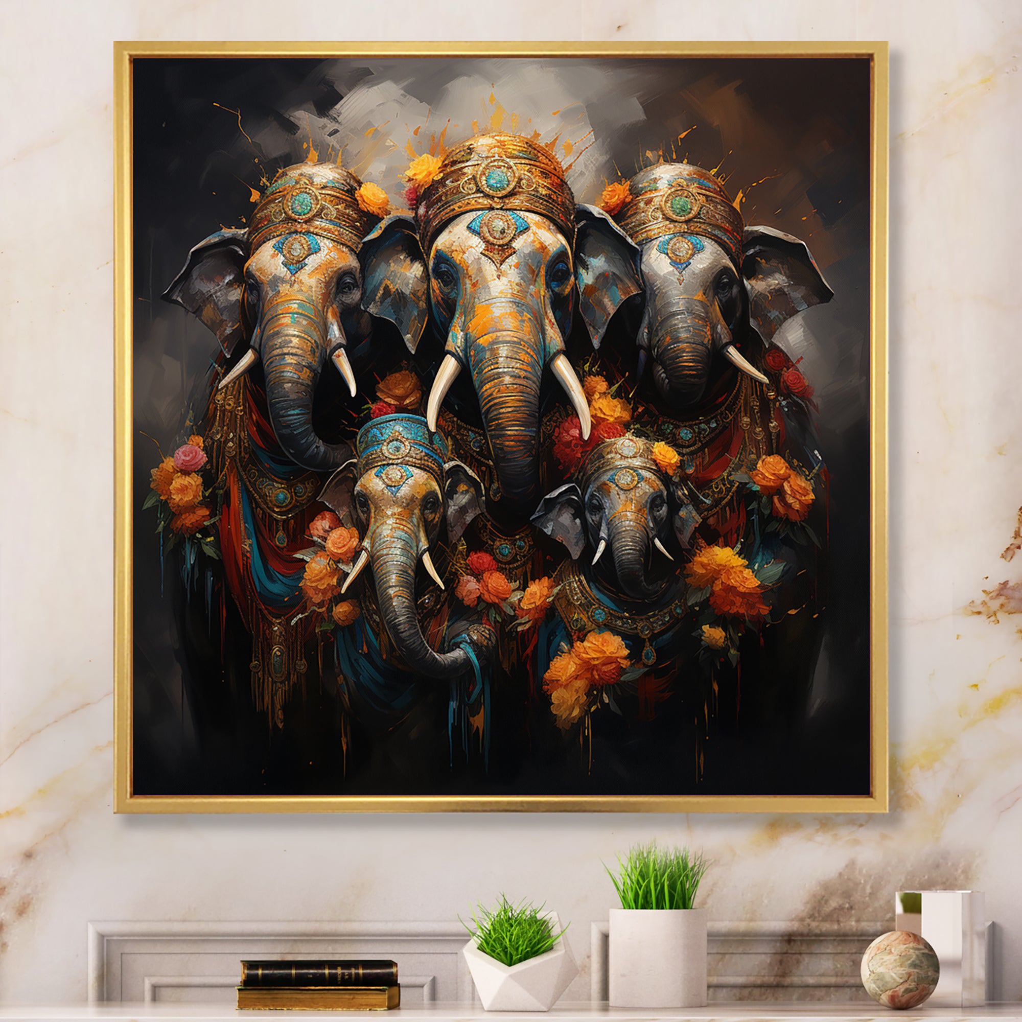 Thai Elephants Guardians Of Spiritual World - Elephant Bedroom Wall Art