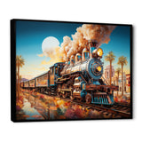 Abstract Colorful Train 1950S I - Train Canvas Wall Art