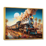 Abstract Colorful Train 1950S I - Train Canvas Wall Art