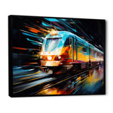 Abstracted Train Velocity - Train Canvas Wall Art