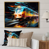 Abstracted Train Velocity - Train Canvas Wall Art