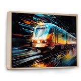 Abstracted Train Velocity - Train Canvas Wall Art
