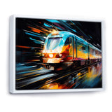 Abstracted Train Velocity - Train Canvas Wall Art