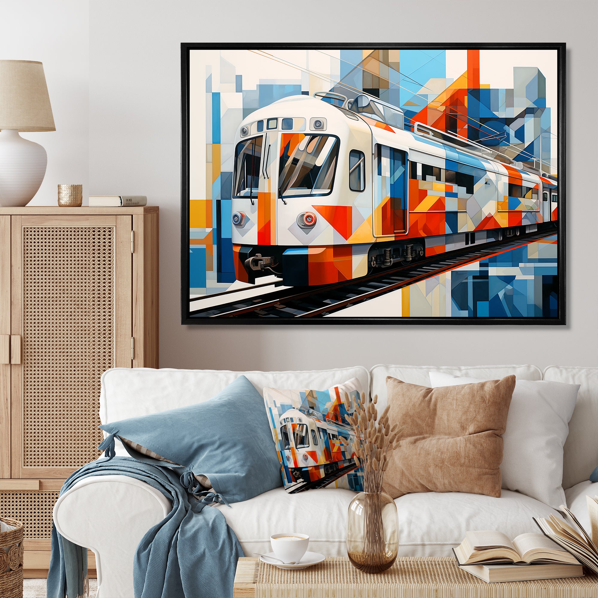 Train Architectural Perspectives - Train Canvas Wall Art