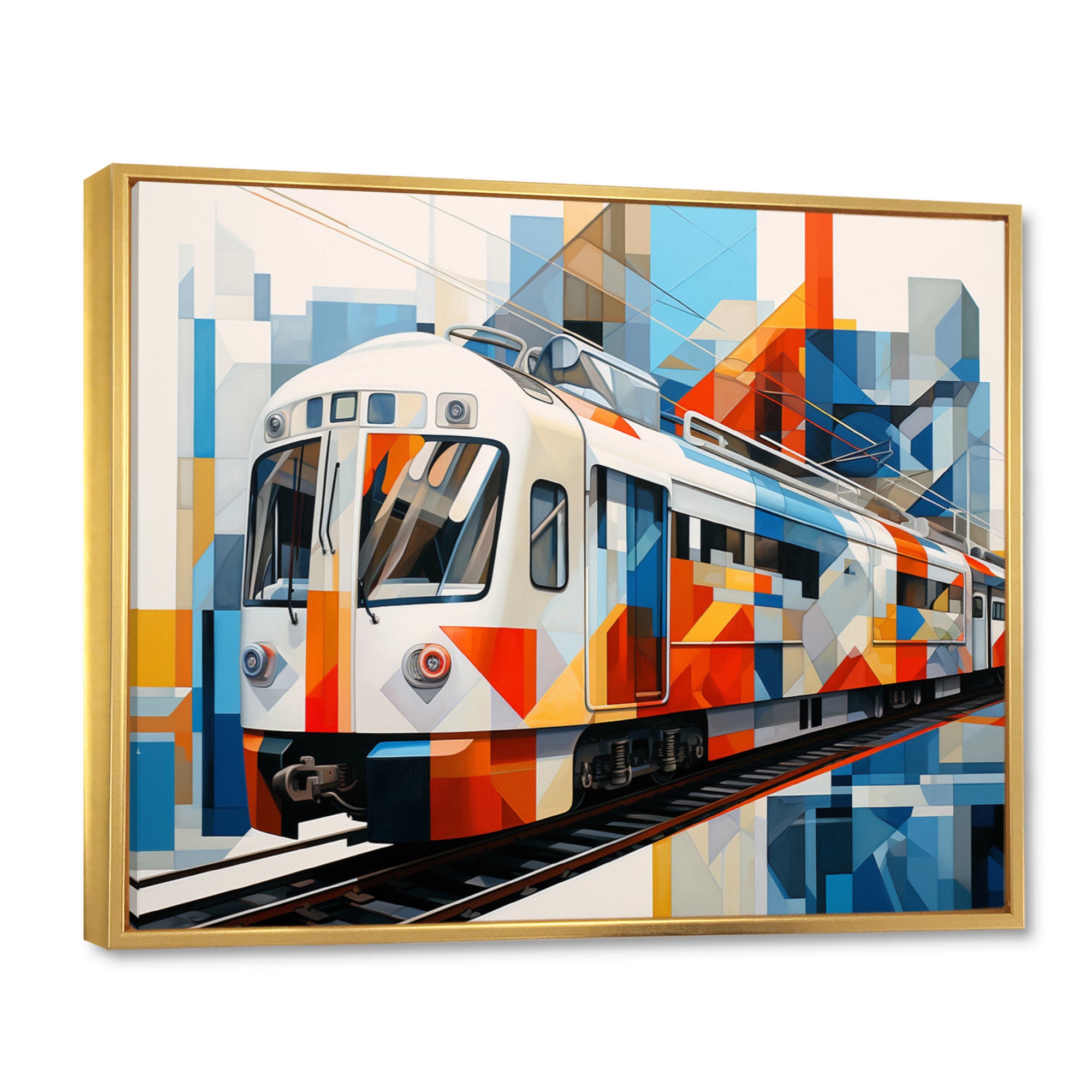 Train Architectural Perspectives - Train Canvas Wall Art