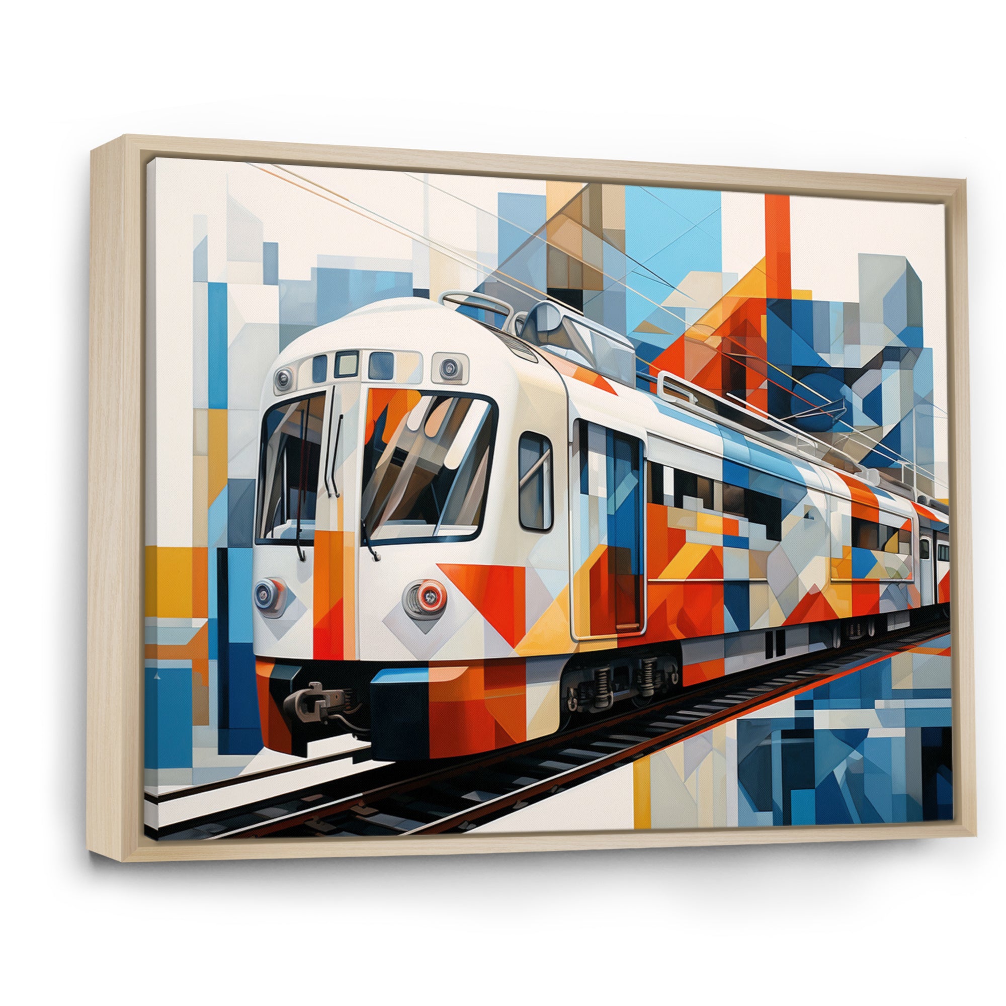 Train Architectural Perspectives - Train Canvas Wall Art