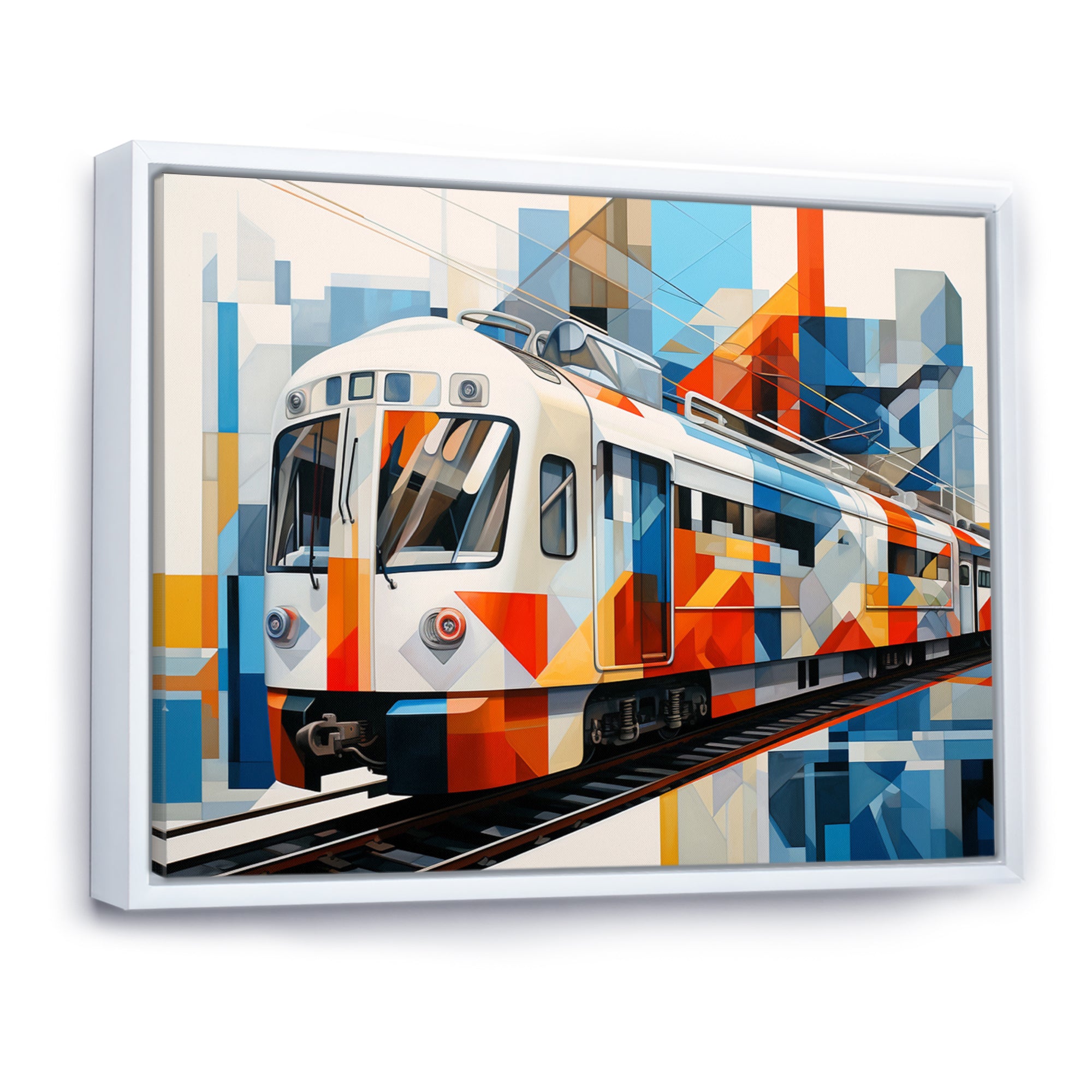 Train Architectural Perspectives - Train Canvas Wall Art