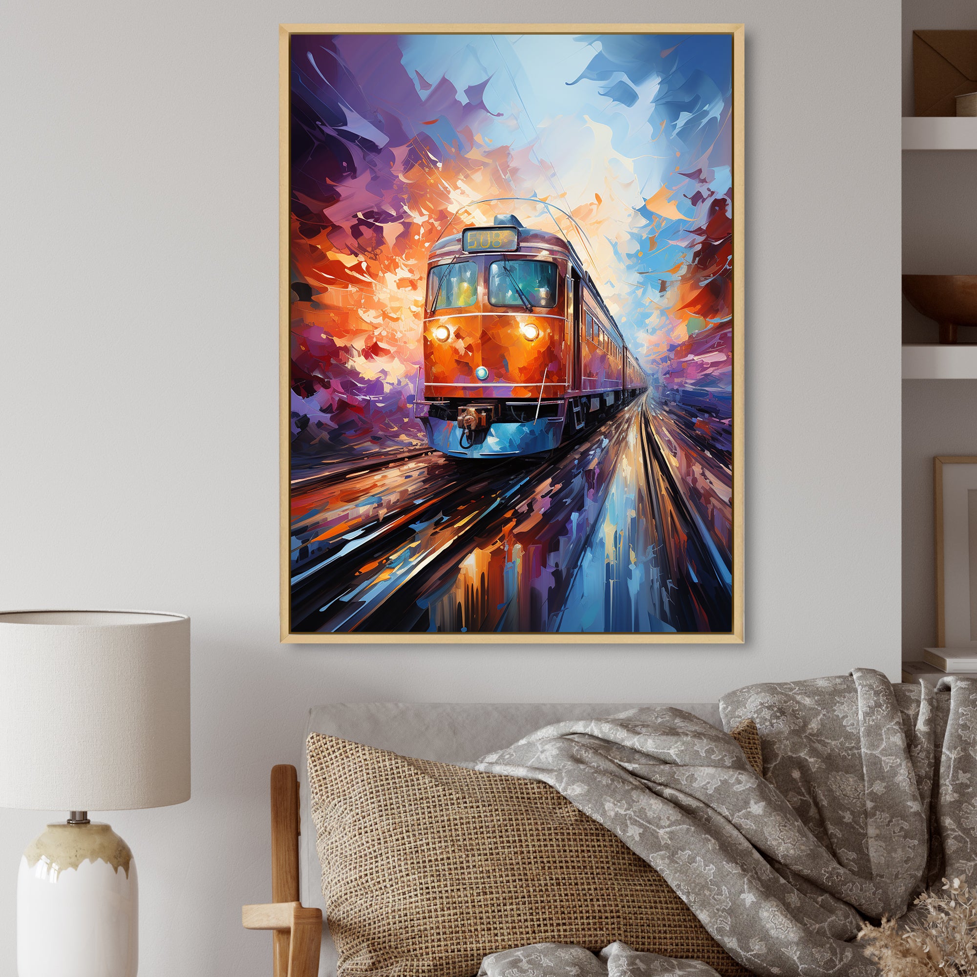 Train Bold Rhythms - Train Canvas Wall Art