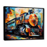 Abstract Train Cubist Expressions I - Train Canvas Wall Art