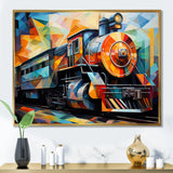 Abstract Train Cubist Expressions I - Train Canvas Wall Art