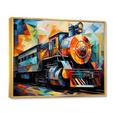 Abstract Train Cubist Expressions I - Train Canvas Wall Art