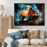 Train Dynamic Abstractions - Train Canvas Wall Art