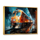 Train Dynamic Abstractions - Train Canvas Wall Art