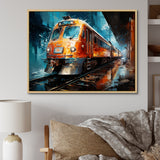 Train Dynamic Abstractions - Train Canvas Wall Art