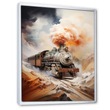Abstract Train Elemental Express I - Train Canvas Wall Art