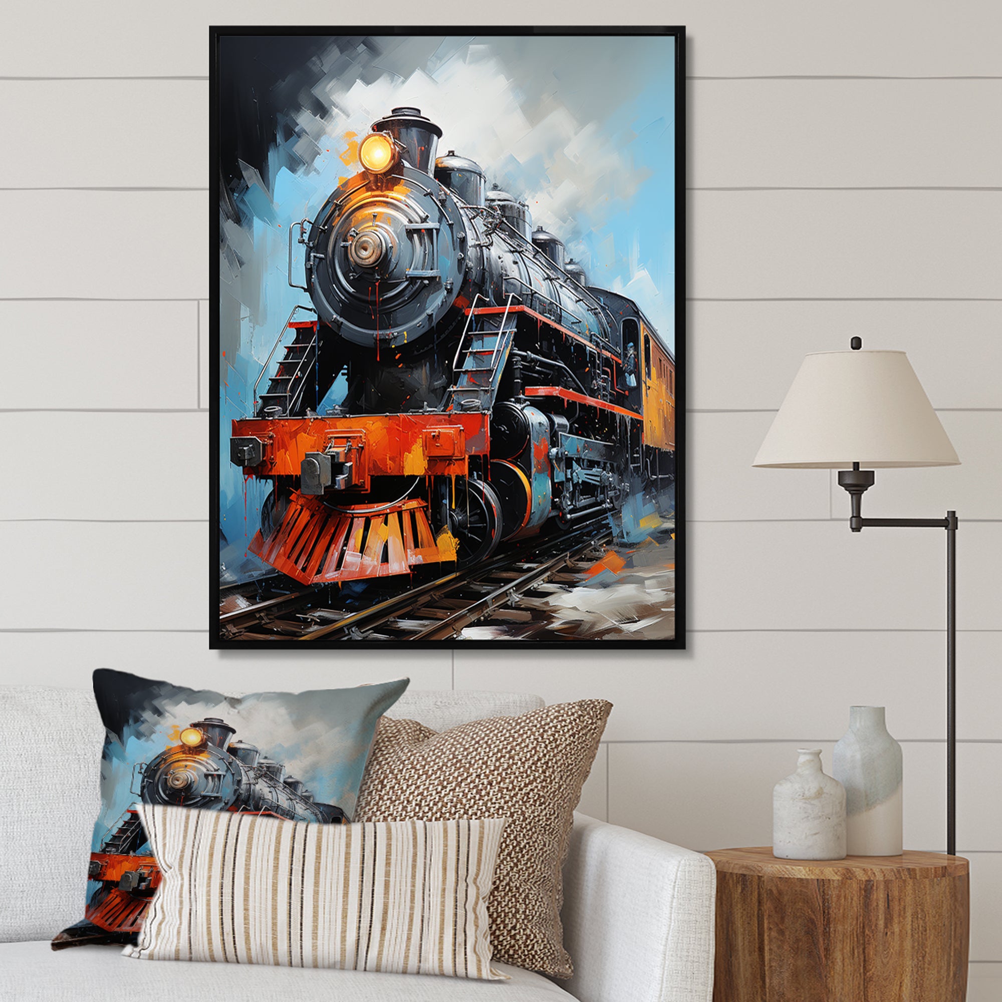 Train Fluid Motion - Train Canvas Wall Art