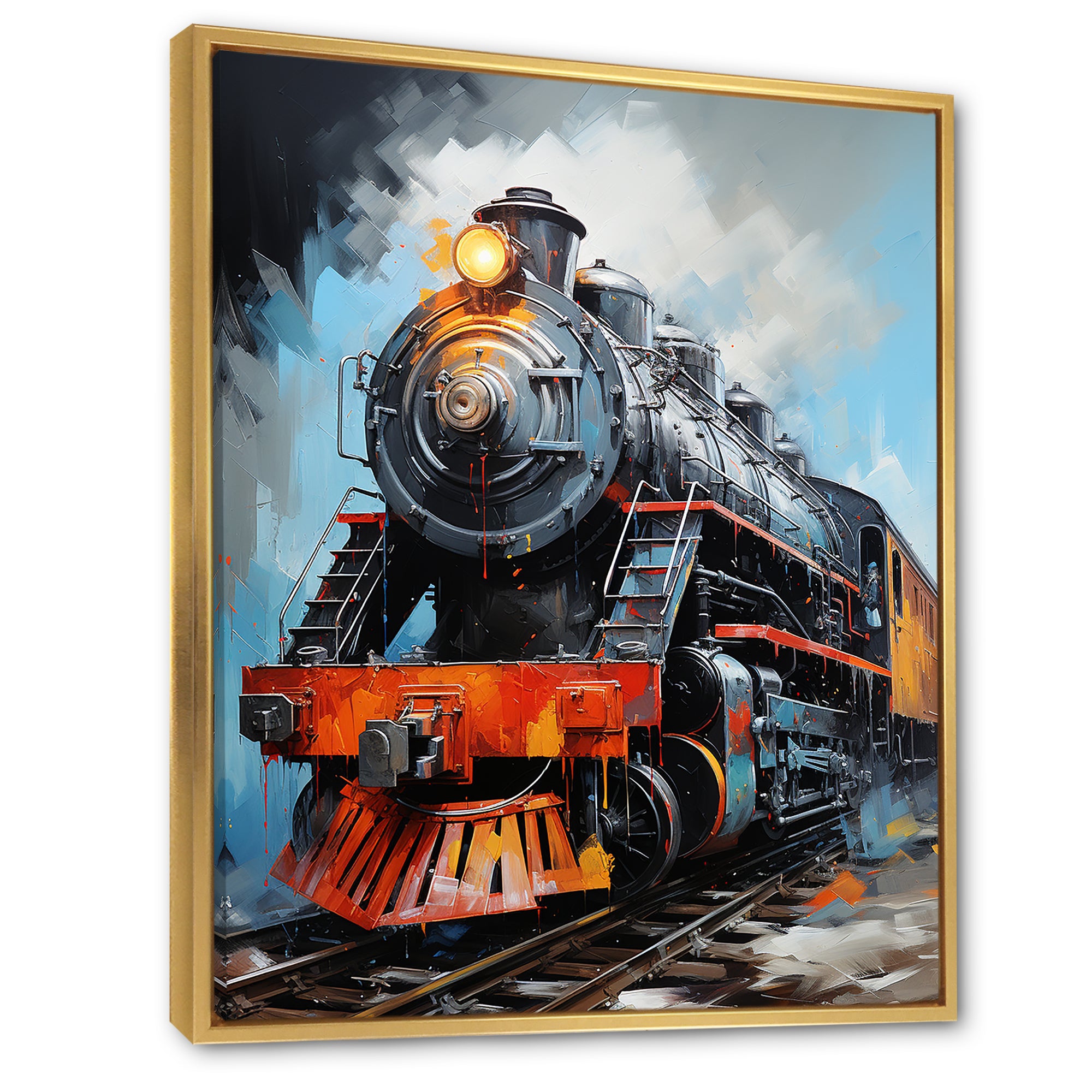 Train Fluid Motion - Train Canvas Wall Art