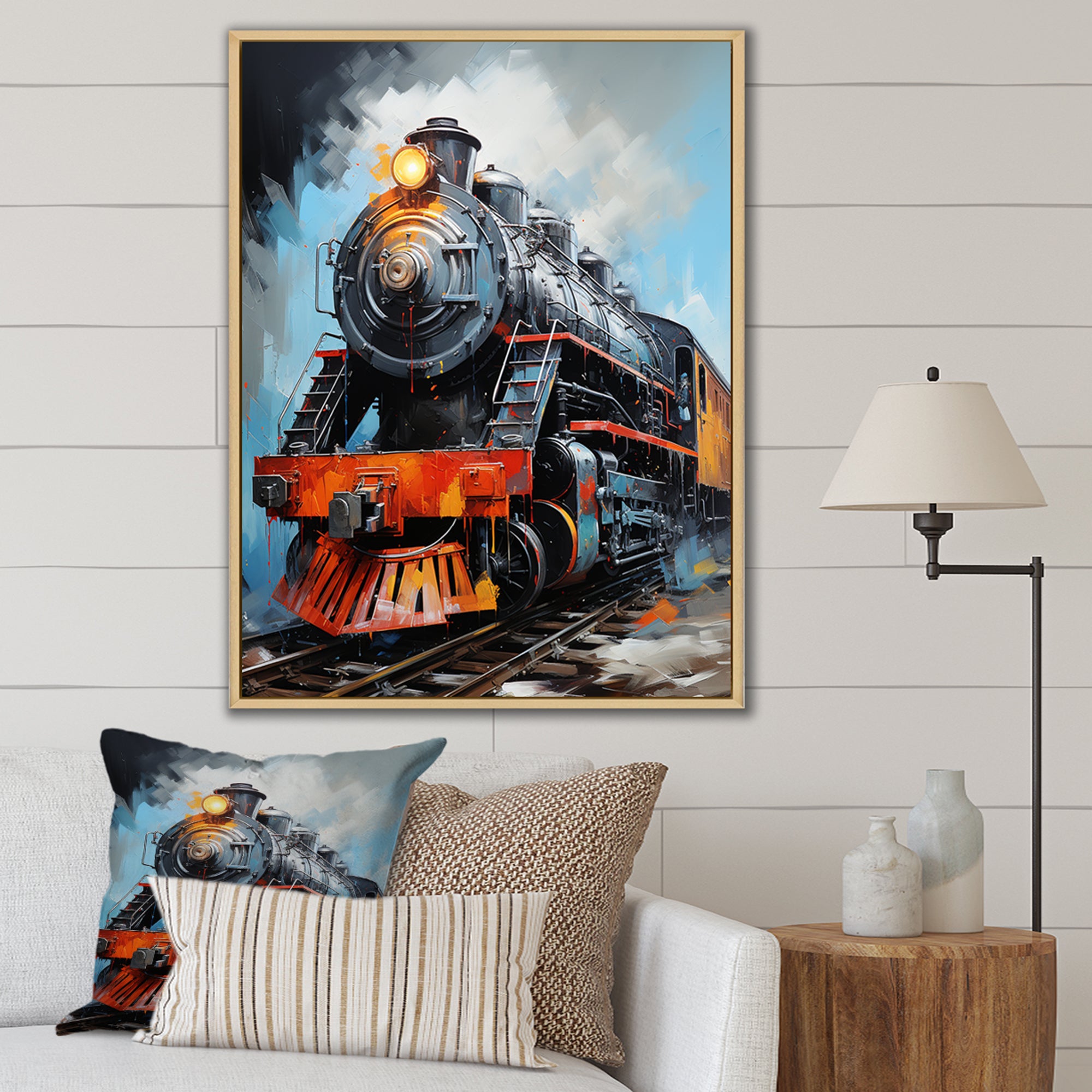 Train Fluid Motion - Train Canvas Wall Art