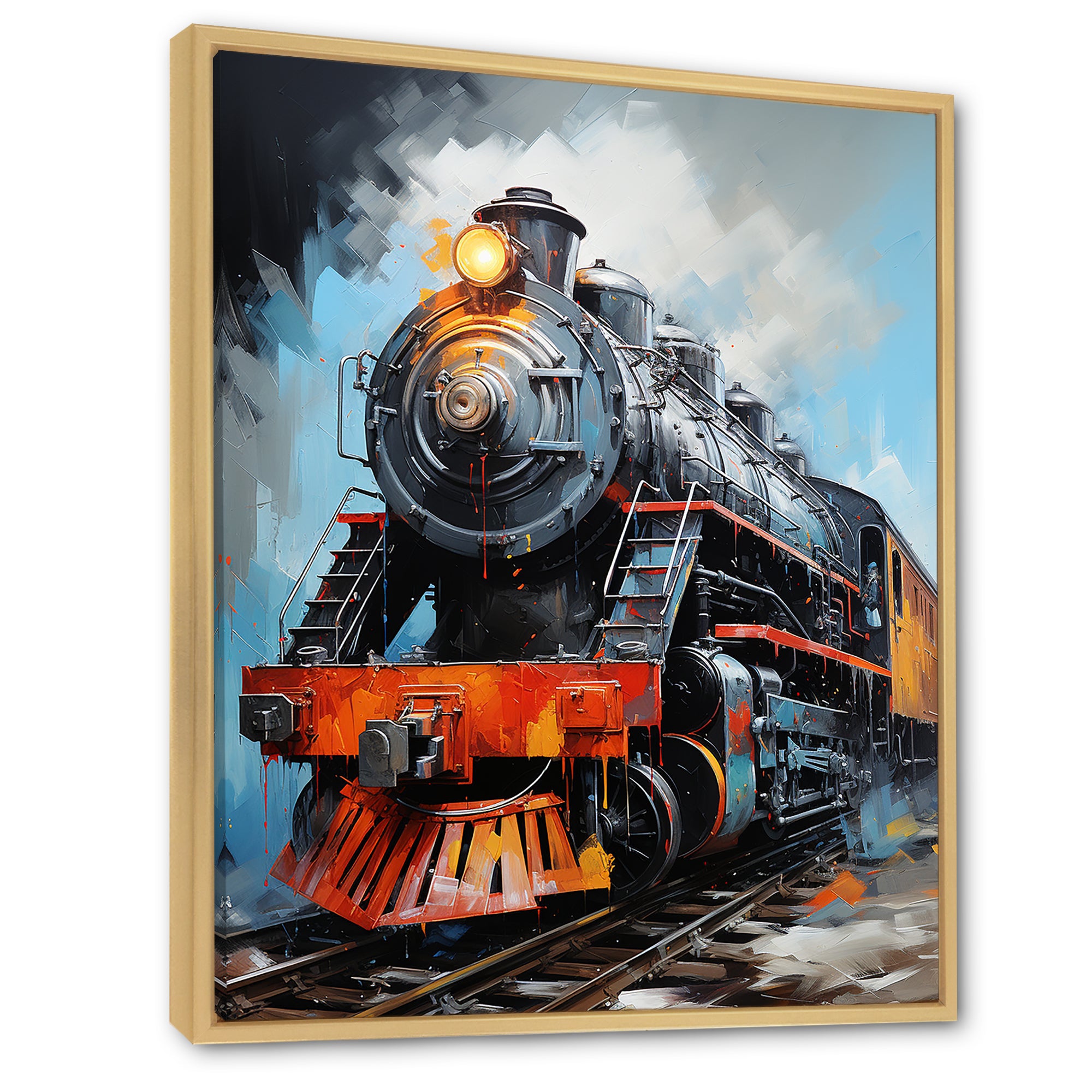 Train Fluid Motion - Train Canvas Wall Art