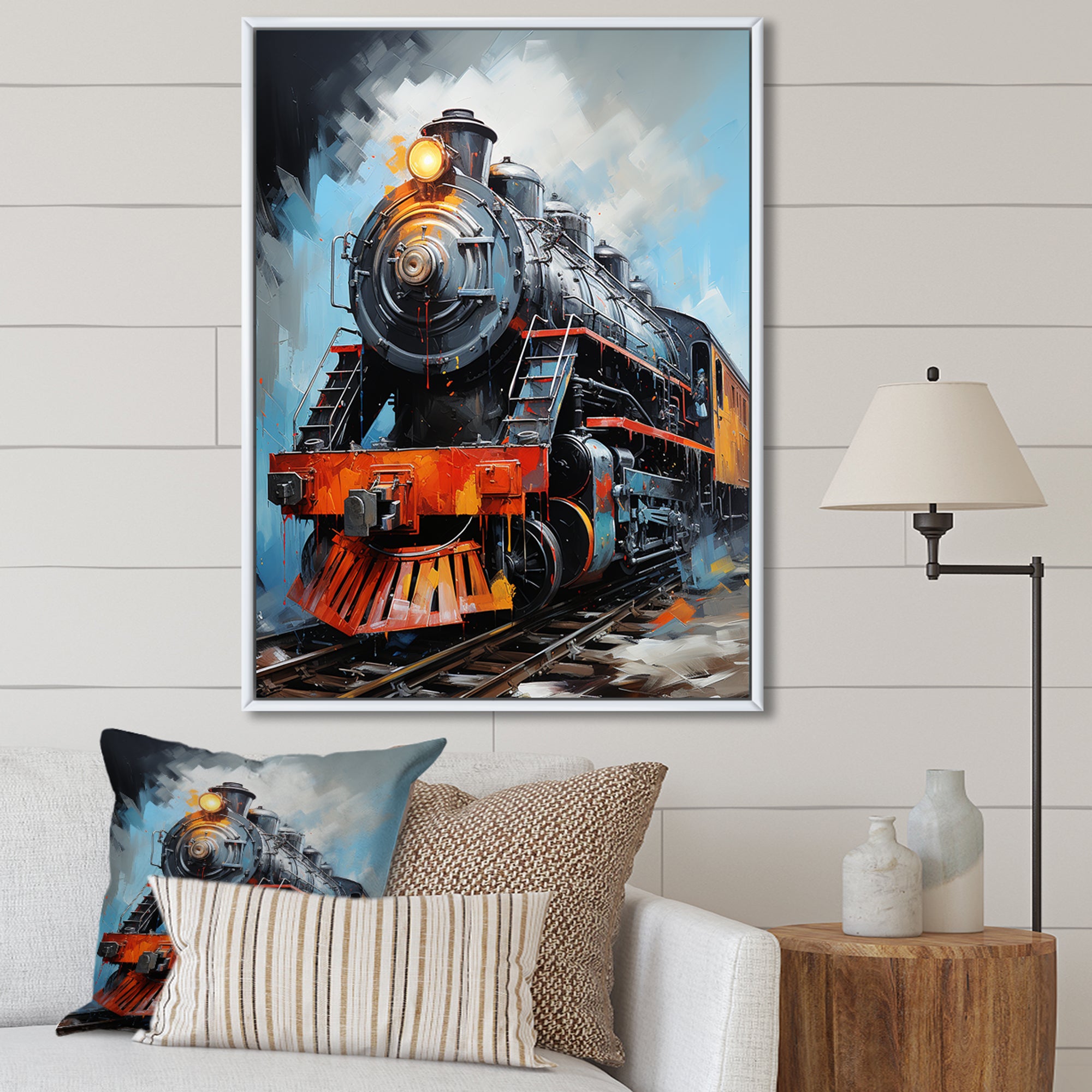 Train Fluid Motion - Train Canvas Wall Art
