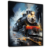 Abstract Train Fluid Motion - Train Canvas Wall Art
