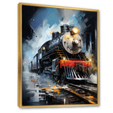 Abstract Train Fluid Motion - Train Canvas Wall Art