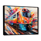Train Fusion Of Lines - Train Canvas Wall Art