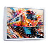 Train Fusion Of Lines - Train Canvas Wall Art