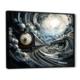 Train Geometric Momentum I - Train Canvas Wall Art